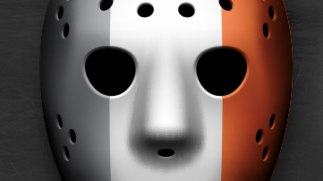 Hockey Mask with Snipers Edge Hockey Logo