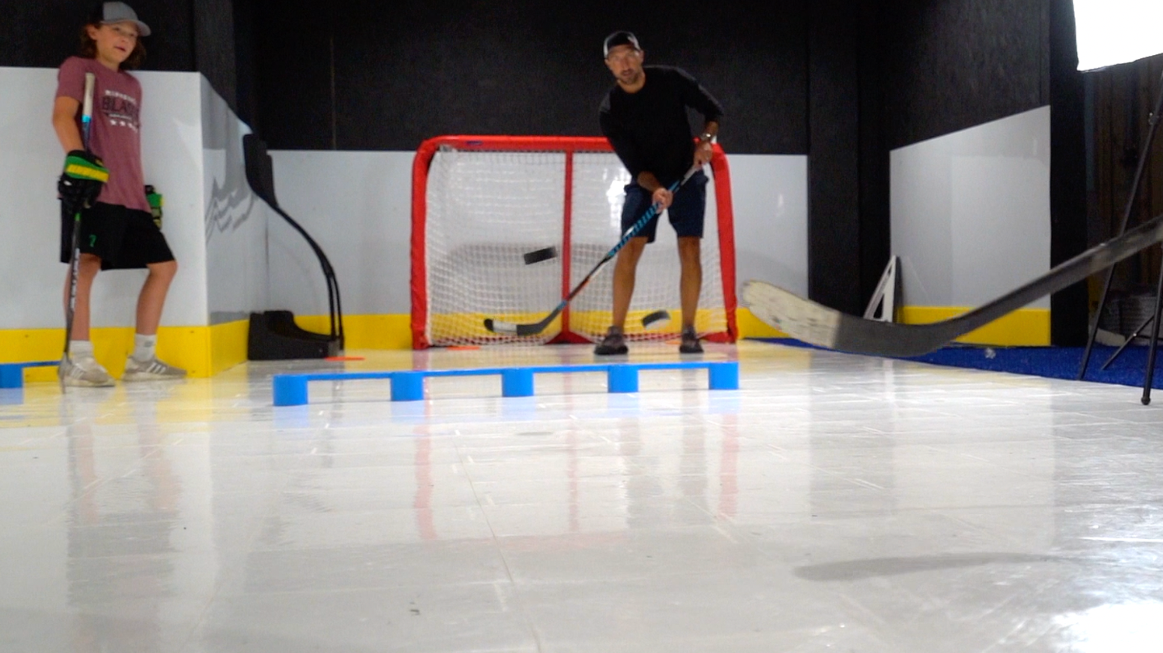 Hockey Players doing Drills