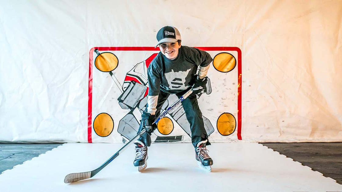 Hockey Goalie on Synthetic Ice