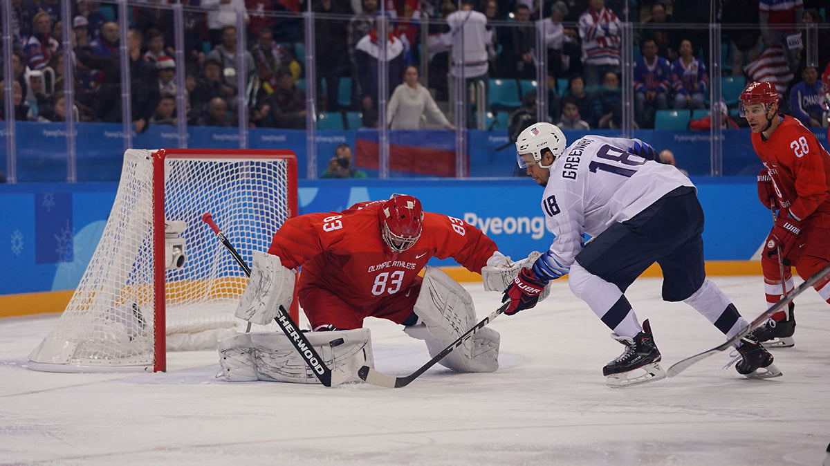 Hockey Players playing hockey