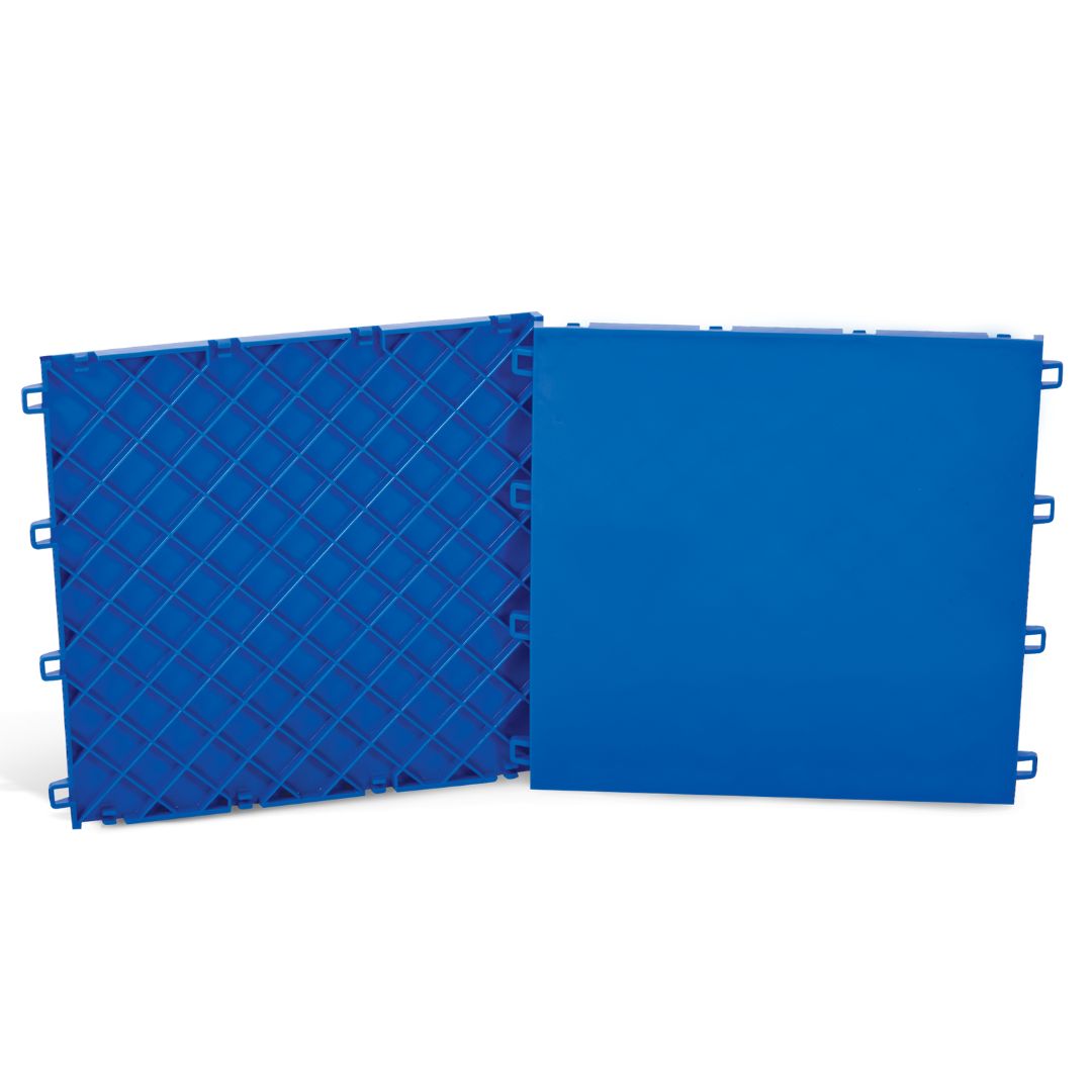 Close up of Dark Blue Slick Tiles