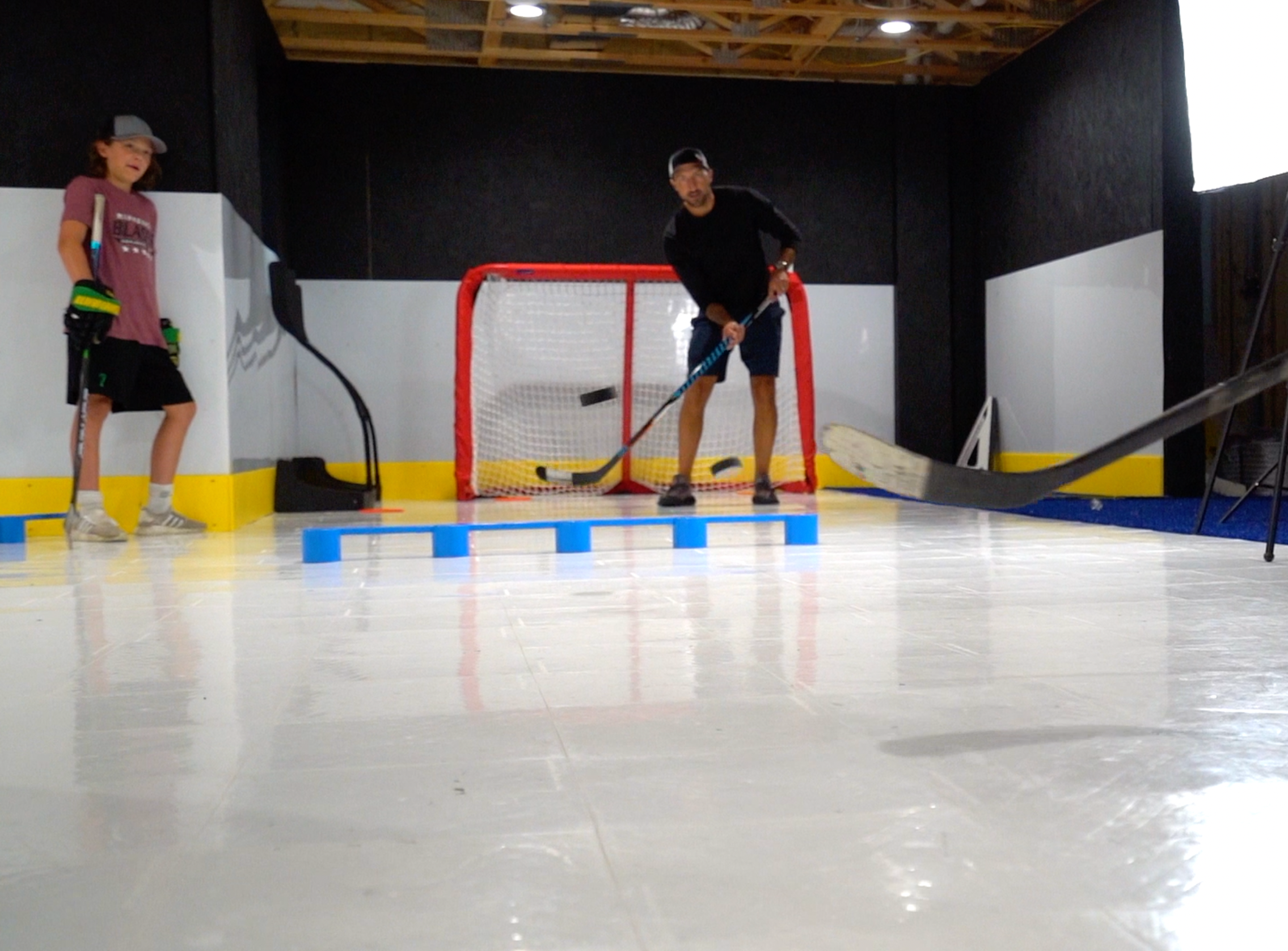 Hockey Players doing Drills