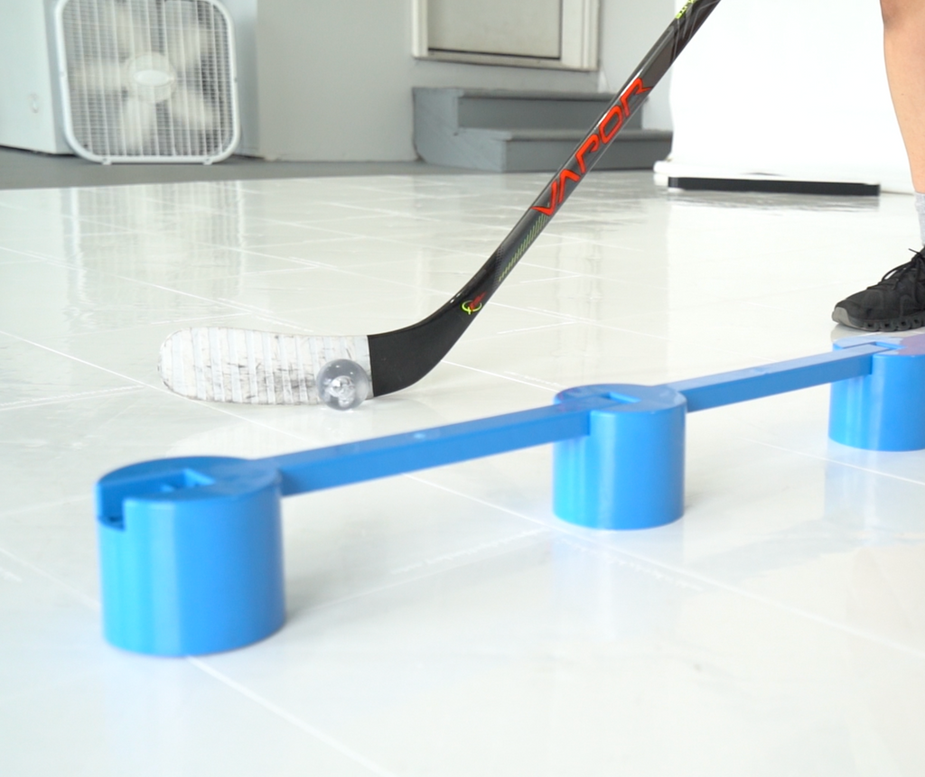 HOCKEY PRACTICE USING STICKHANDLING BALL - ICE BALL