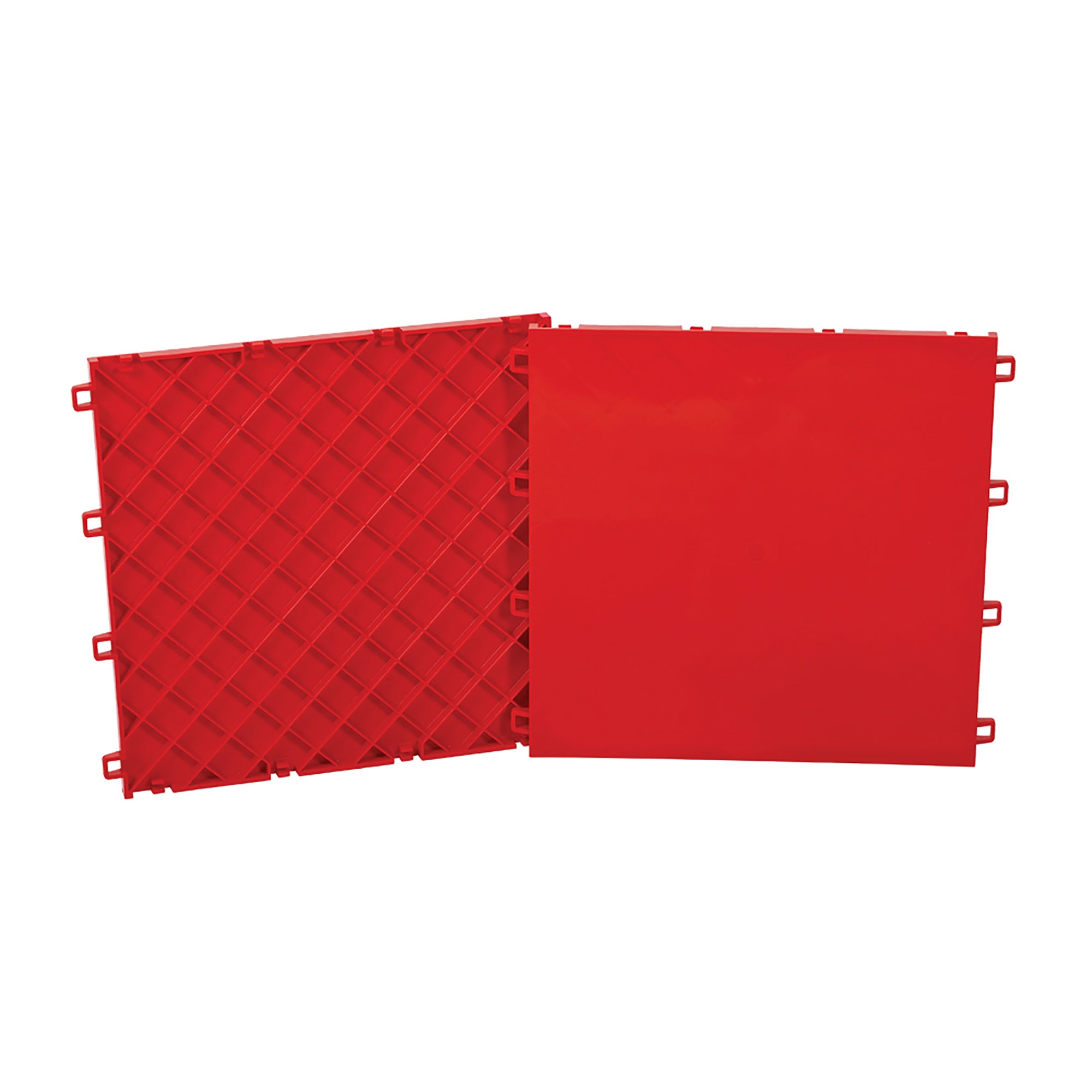 Product-only image of red hockey tiles
